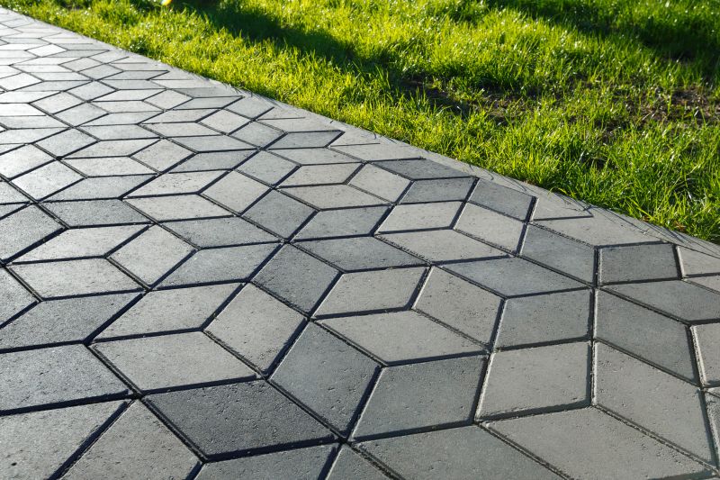 Modern Pavers with Geometric Patterns